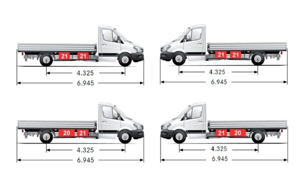 Staubox/Staukasten STB 021MB, passend für MB Sprinter 3,5t, Pritsche ab 2018 – Bild 4