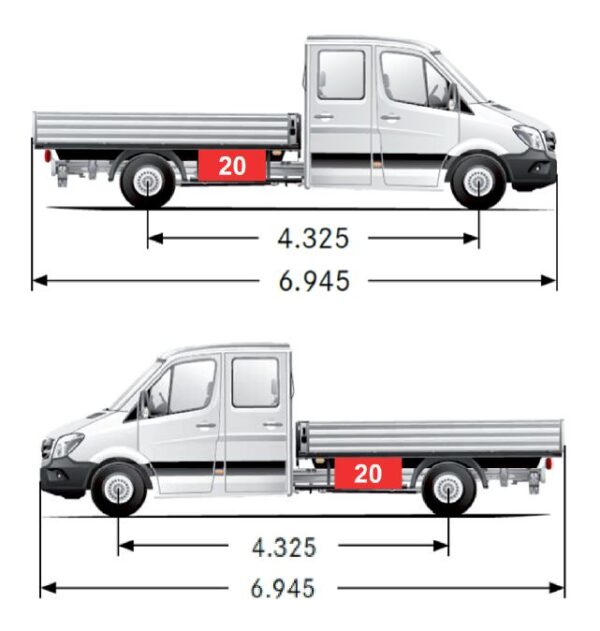 Staubox/Staukasten STB 020MB, passend für MB Sprinter 3,5t, Pritsche ab 2018 – Bild 3