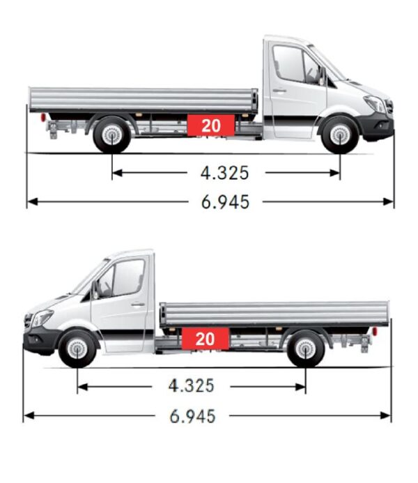 Staubox/Staukasten STB 020MB, passend für MB Sprinter 3,5t, Pritsche ab 2018 – Bild 4