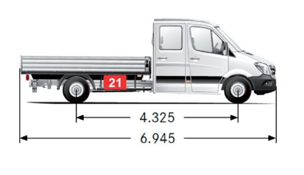 Staubox/Staukasten STB 021MB, passend für MB Sprinter 3,5t, Pritsche ab 2018 – Bild 3