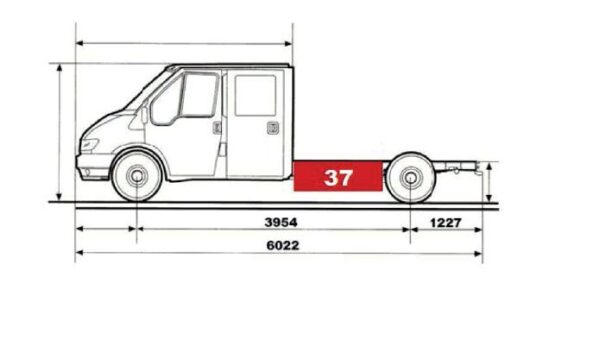 Staubox/Stauksten STB 037, passend für Ford Transit Pritschenwagen ab 2014 – Bild 4