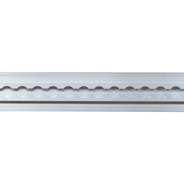 Airlineschiene breit, Flügel unten, Aluminium eloxiert, 3000 mm – Bild 2