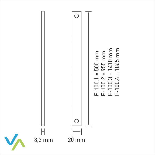 Aufbauleuchte F-100.2, coolwhite, 12V, 955mm lang – Bild 3