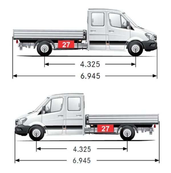 Staubox/Staukasten STB 027MB, passend für MB Sprinter 3,0/3,5t, Pritschenwagen ab 2018 – Bild 4