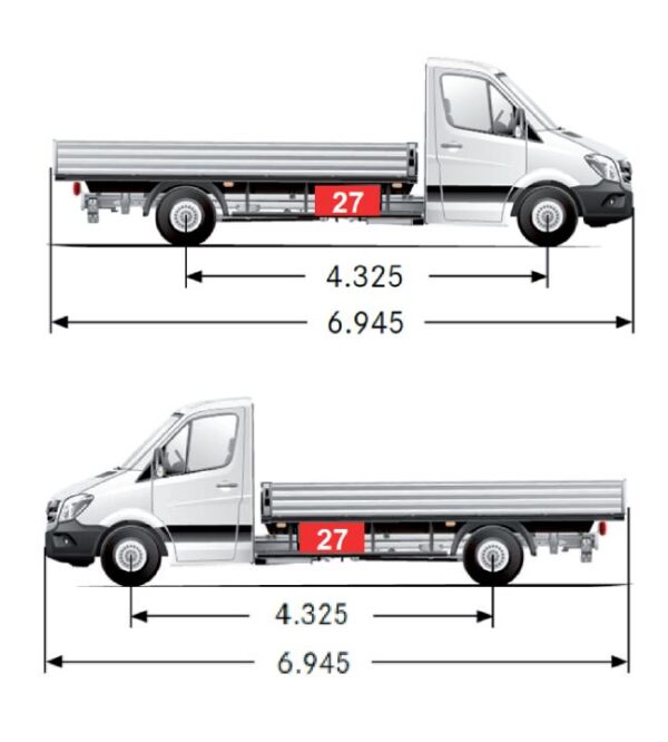 Staubox/Staukasten STB 027MB, passend für MB Sprinter 3,0/3,5t, Pritschenwagen ab 2018 – Bild 3