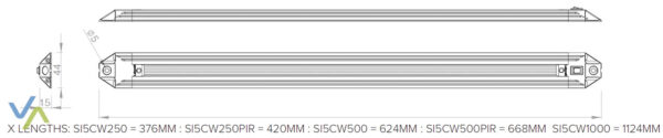 LED Leuchte - NEBULA PIR Bewegungssensor 5 MIN  - 420 mm – Bild 2