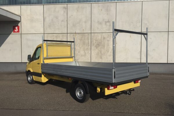 Leitergestell vorn und hinten für VW-Crafter 35 mit Schutzgitter