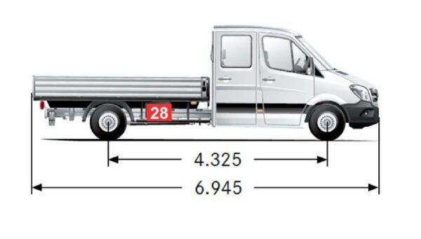 Staubox/Staukasten STB 028MB, passend für MB Sprinter 4,6/5t, Pritschenwagen ab 2018 – Bild 5