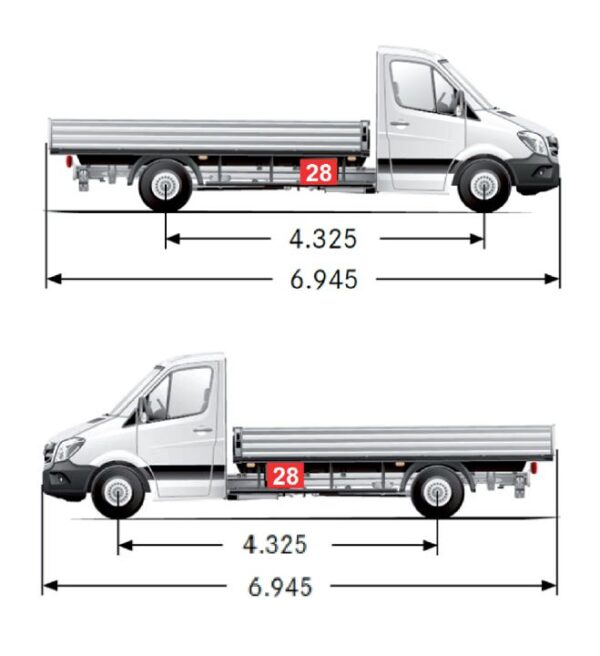 Staubox/Staukasten STB 028MB, passend für MB Sprinter 4,6/5t, Pritschenwagen ab 2018 – Bild 3