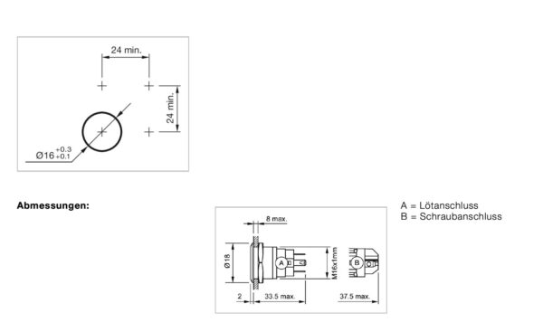 Drucktaster beleuchtet inkl. Piktogramm Inbetriebnahme 230V – Bild 5