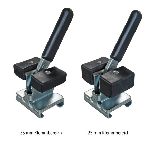 Rollbehälter-Sicherungs-Set, Stahl, fünfteilig – Bild 4