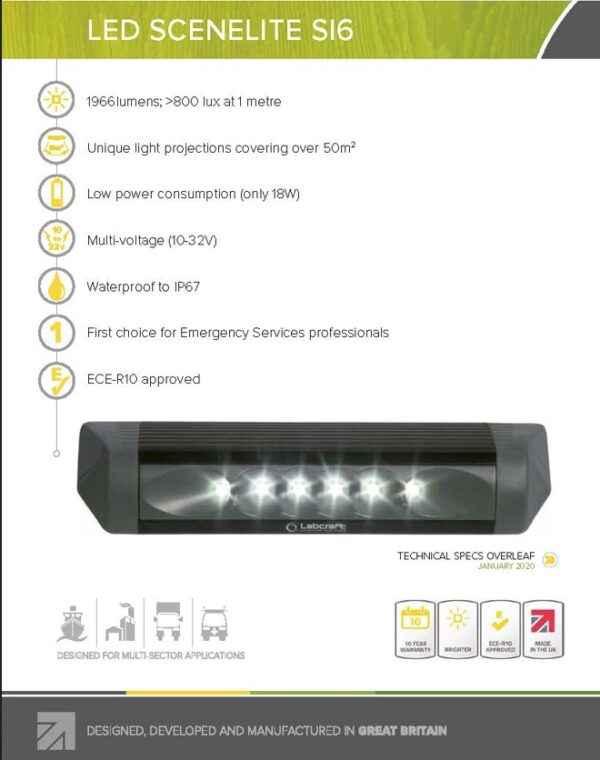 LED SCENELITE (SI6) schwarz - Umfeldbeleuchtung – Bild 3